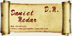 Daniel Medar vizit kartica